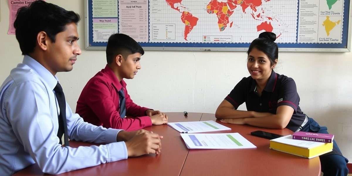 Commerce Champion India - Educational Use Students using Commerce Champion India in a classroom setting as part of their business studies curriculum